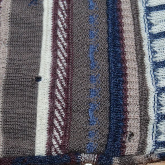 Vintage Jazzbo Coogi Wool New Zealand Sheep Kiwi Button Cardigan Sweater Men's L - Picture 5 of 16